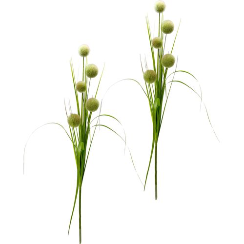 4019844715281 - Kunstpflanze IGEA Allium im Gras Kunstpflanzen Gr B H L 18 cm x 107 cm x 14 cm 2 St grün Künstliche Zimmerpflanzen Dekozweig 2er Set