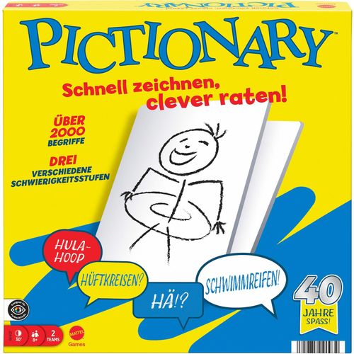 0194735290932 - Pictionary Familienbrettspiel für Kinder und Erwachsene