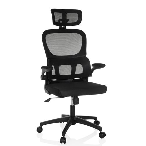 4064323106579 - Home Office Bürostuhl ERGOMY FLEX Stoff   Netzstoff mit Armlehnen
