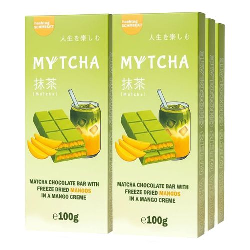 4262451983295 - Mytcha Mango Matcha Schokolade 100 g - Inhalt 2 Flaschen 4262451983295 - Mytcha Mango Matcha Schokolade 100 g - Inhalt 2 Flaschen
