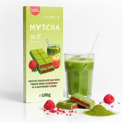 4262451983271 - Mytcha Himbeer Matcha Schokolade 100 g - Inhalt 2 Flaschen