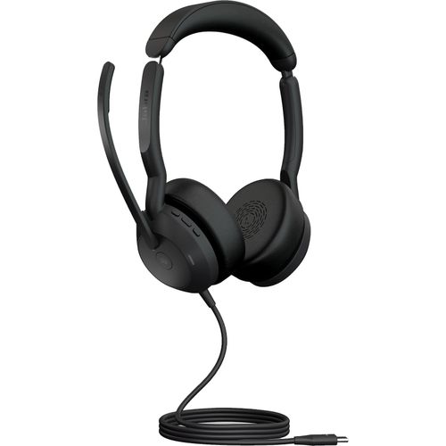 5706991027433 - Evolve2 50 MS Stereo Computer Over Ear Headset kabelgebunden Stereo Schwarz Noise Cancelling Mikrofon-Rauschunterdrückung