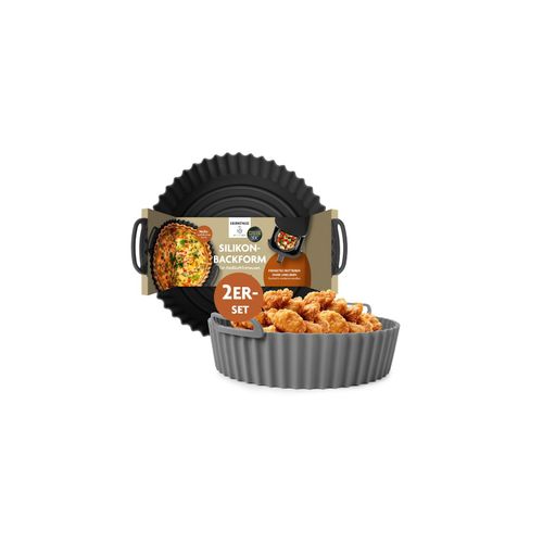 4067522089971 - KitchBo Silikonform 20x20x5 cm schwarz grau rund