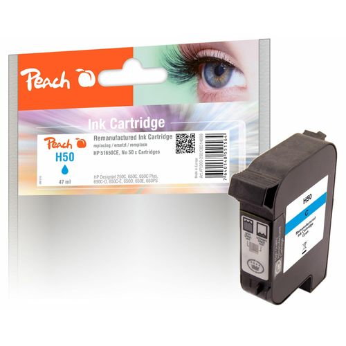 7640148551564 - HP 50 c Druckkopf cy ersetzt HP No 50 c 51650CE für zB HP DesignJet 250 C HP DesignJet 650 C HP DesignJet 650 C Plus HP DesignJet 650 C-D (wiederaufbereitet)