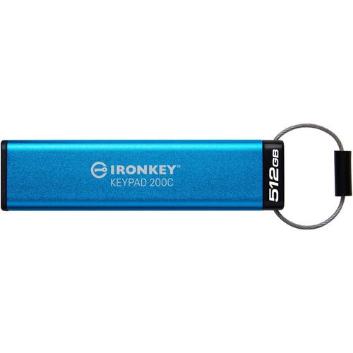 0740617336597 - KINGSTON 512GB USB-C IronKey Keypad 200C 0740617336597 - KINGSTON 512GB USB-C IronKey Keypad 200C