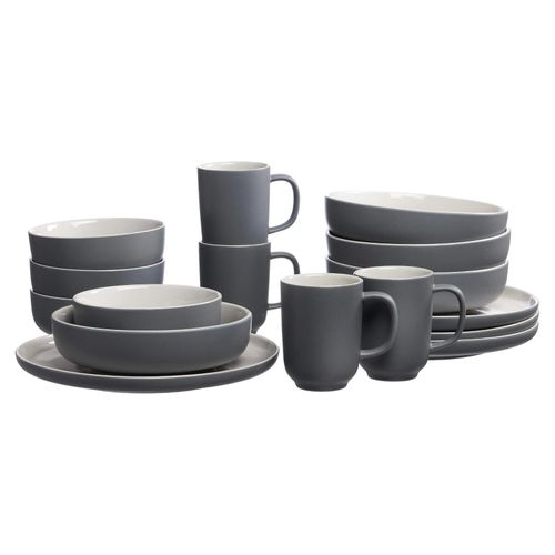 4006344407679 - Kombiservice RITZENHOFF & BREKER Geschirr-Set Service Jasper Geschirr-Sets Gr 16 tlg grau Geschirr-Sets für 4 Personen im Scandic Style 16 Teile 4006344407679 - Kombiservice RITZENHOFF & BREKER Geschirr-Set Service Jasper Geschirr-Sets Gr 16 tlg grau Geschirr-Sets für 4 Personen im Scandic Style 16 Teile