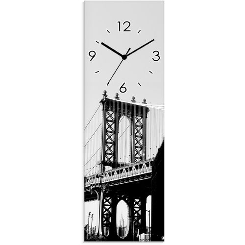4062144286579 - Wanduhr ARTLAND Dumbo Manhattan Bridge New York Wanduhren Gr B H T 20 cm x 60 cm x 18 cm Quarzuhr schwarz Wanduhren wahlweise mit Quarz- oder Funhuhrwerk lautlos ohne Tickgeräusche 4062144286579 - Wanduhr ARTLAND Dumbo Manhattan Bridge New York Wanduhren Gr B H T 20 cm x 60 cm x 18 cm Quarzuhr schwarz Wanduhren wahlweise mit Quarz- oder Funhuhrwerk lautlos ohne Tickgeräusche