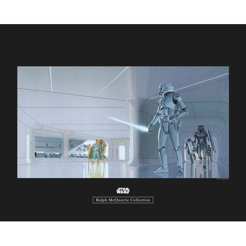 4055065164491 - Bild KOMAR Star Wars Classic RMQ Stormtrooper Hallway bunt (farbe bild(er) bunt) B50cm H40cm Papier Holz Bilder Wandbild zur Dekoration im Kinderzimmer - ohne Rahmen