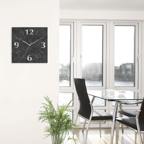 4062144832332 - Wanduhr ARTLAND Granit-Gestein-Anthrazit Wanduhren Gr B H T 30 cm x 30 cm x 03 cm Quarzuhr schwarz Wanduhren wahlweise mit Quarz- oder Funhuhrwerk lautlos ohne Tickgeräusche 4062144832332 - Wanduhr ARTLAND Granit-Gestein-Anthrazit Wanduhren Gr B H T 30 cm x 30 cm x 03 cm Quarzuhr schwarz Wanduhren wahlweise mit Quarz- oder Funhuhrwerk lautlos ohne Tickgeräusche