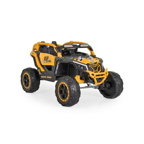 3801005001545 - Kinder Elektrofahrzeug Jeep Kansas EVA-Reifen Fernbedienung Musik Gurt orange