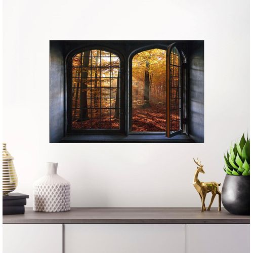 4049009104230 - Wandsticker QUEENCE Herbsttag gold (goldfarben) B60cm H40cm Vinyl Wandtattoos Wandsticker Wandbild selbstklebend 3D Fenster 4049009104230 - Wandsticker QUEENCE Herbsttag gold (goldfarben) B60cm H40cm Vinyl Wandtattoos Wandsticker Wandbild selbstklebend 3D Fenster