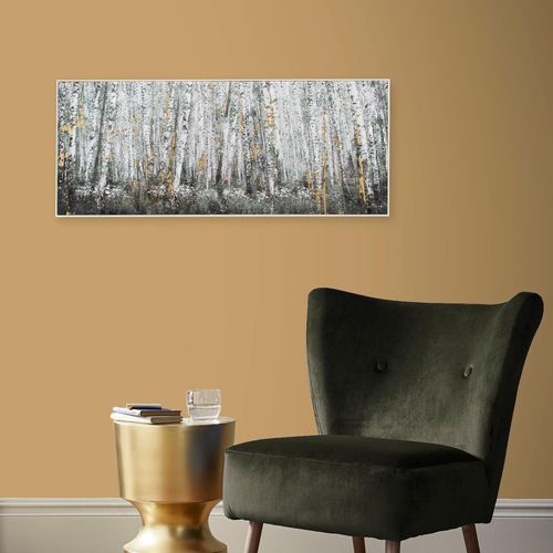 5011583537246 - Leinwandbild ART FOR THE HOME Birkenholz bunt (farbe bild(er) mehrfarbig) B100cm H40cm T35cm Ø35cm Leinwand Bilder Handgemalt Wandbild Gold Metallic 100x40cm