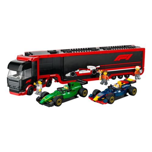 5702017812519 - 60445 City F1 Transporter mit RB20 & AMR24 F1 Rennautos Konstruktionsspielzeug