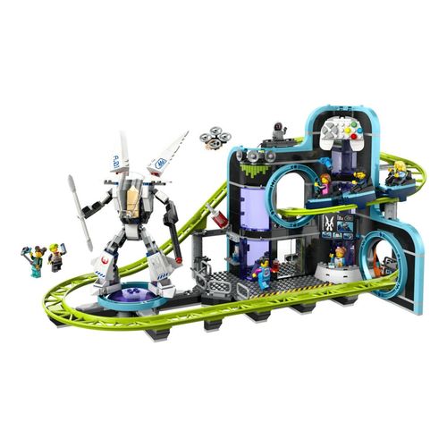 5702017587257 - 60421 City Achterbahn mit Roboter-Mech Konstruktionsspielzeug