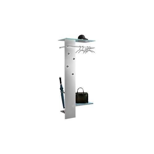 4044917422001 - Wandgarderobe Kent – satinierte 8 mm ESG-Hutablage Taschenablage 550 × 280 mm Schirmhalter mit Tropfschale 4044917422001 - Wandgarderobe Kent – satinierte 8 mm ESG-Hutablage Taschenablage 550 × 280 mm Schirmhalter mit Tropfschale