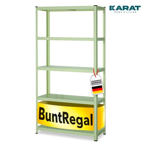 4064149277682 - Office Marshal Buntregal Kleur 5 Böden Weißgrün 1720 x 900 x 300 mm 4064149277682 - Office Marshal Buntregal Kleur 5 Böden Weißgrün 1720 x 900 x 300 mm