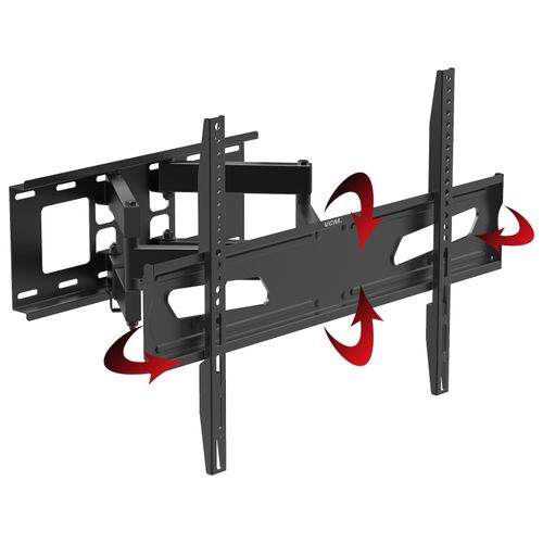 4051814365829 - Universal TV Wandhalterung 32-70 Zoll bis 25 kg 15 Grad neigbar kippbar 60 Grad schwenkbar ausziehbar VESA bis max 600x400 Halter Fernsehhalter mit Wasserwaage Fernseh Halterung B-NS600