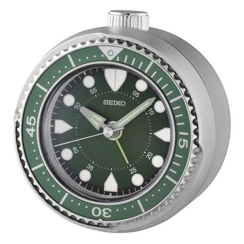 4517288701896 - Quarzwecker SEIKO silber (silberfarben) Wecker Reisewecker Schlafzimmer durchlaufende Sekunde Leuchtzeiger