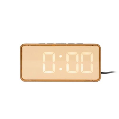 8714302767531 - Wecker Audaz  Hellgelb  Kunststoff  3x65x14 cm  Weckfunktion 3D-Zahlen Timerfunktion Hintergrundbeleuchtung  Dekoration Uhren