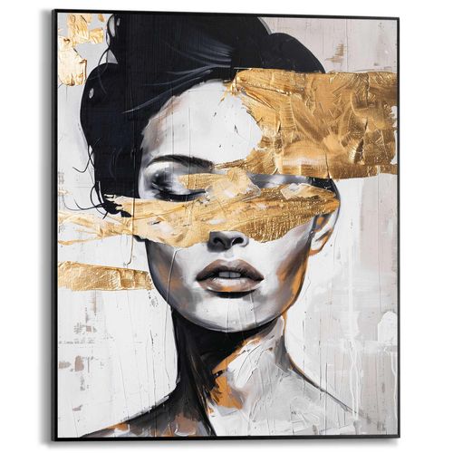 8714597681901 - Poster REINDERS Stylish Lady schwarz (farbe bild(er) schwarz) B40cm H50cm T16cm Bilder Wohnzimmer - Schwarz - MDF - Gold - 40x50 cm