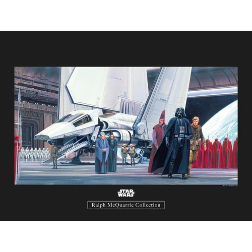 4055065163784 - Bild KOMAR Star Wars Classic RMQ Death Star Shuttle Dock bunt (farbe bild(er) bunt) B40cm H30cm Papier Holz Bilder Wandbild zur Dekoration im Kinderzimmer - ohne Rahmen