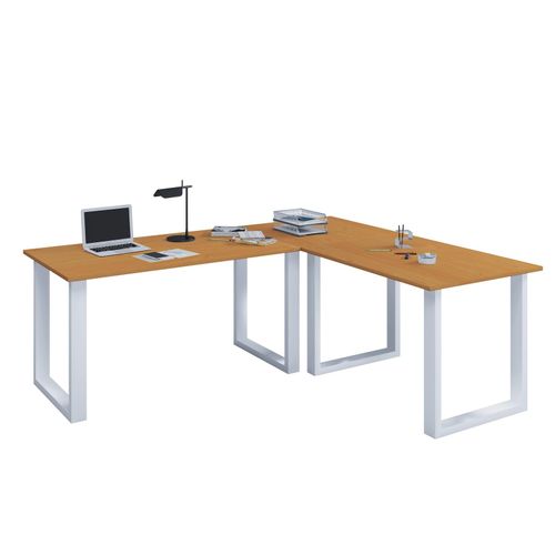 4051814397653 - Holz Schreibtisch Eckschreibtisch schlicht 190x190 L Form links oder rechts Arbeitstisch Platte 50 cm tief Computertisch Büromöbel - Lona U 4051814397653 - Holz Schreibtisch Eckschreibtisch schlicht 190x190 L Form links oder rechts Arbeitstisch Platte 50 cm tief Computertisch Büromöbel - Lona U