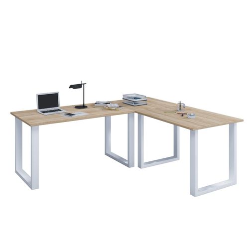 4051814397660 - Holz Schreibtisch Eckschreibtisch schlicht 190x190 L Form links oder rechts Arbeitstisch Platte 50 cm tief Computertisch Büromöbel - Lona U 4051814397660 - Holz Schreibtisch Eckschreibtisch schlicht 190x190 L Form links oder rechts Arbeitstisch Platte 50 cm tief Computertisch Büromöbel - Lona U