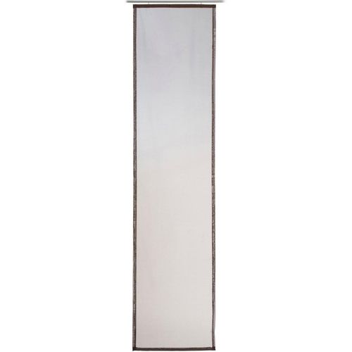 4021626244087 - Schiebegardine GÖZZE Sambia Schiebevorhang Gr 1 braun (dunkelbraun) B60cm H245cm Voile Polyester Gardinen HxB 245x60 Voilé Uni inklusive Montagezubehör