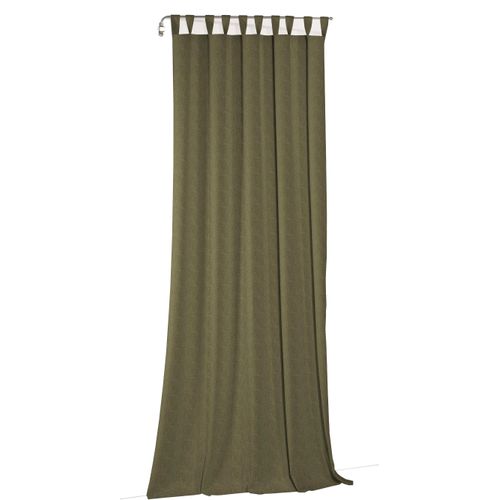 4004567441937 - Vorhang WIRTH Torbole Gardinen Gr 225 cm Schlaufen 132 cm grün (moosgrün) Schlaufen nach Maß