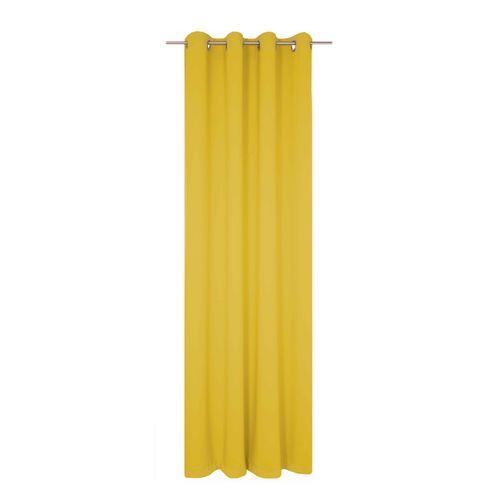 4004567415662 - Vorhang WIRTH Dim out gelb Gardinen 145cm Ösen 142cm Polyester nach Maß B142cm H145cm 4004567415662 - Vorhang WIRTH Dim out gelb Gardinen 145cm Ösen 142cm Polyester nach Maß B142cm H145cm