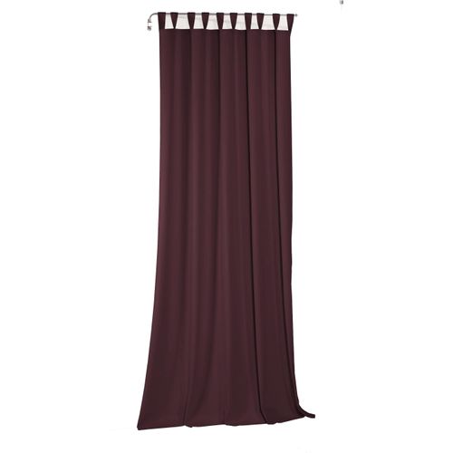 4004567504144 - Vorhang WIRTH Newbury lila (aubergine) Gardinen 225cm Schlaufen 130cm Baumwolle Polyester nach Maß B130cm H225cm