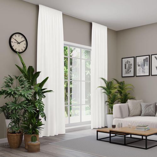4006470551321 - Vorhang nach Maß NEUTEX FOR YOU VELVETDREAM weiß Gardinen 230cm Multifunktionsband 137cm Obermaterial 100% Polyester Uni Blackout mit samtiger Oberfläche B137cm H230cm