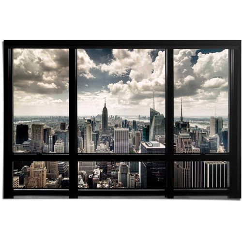8714597346381 - Poster REINDERS New York Fenster schwarz (farbe bild(er) schwarz) B915cm H61cm Papier Bilder