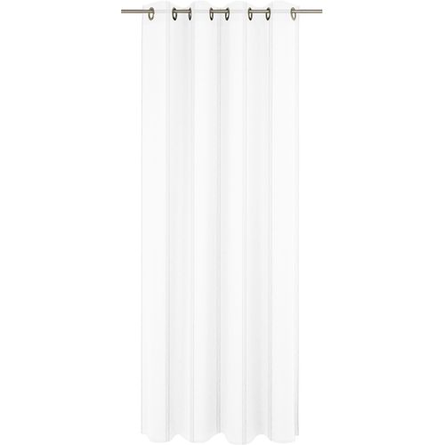 4004567346041 - Gardine WIRTH Chloé weiß Gardinen 245cm Ösen 1000cm Polyester Fertigstore mit Ösen (Ø 4 cm) nach Maß B1000cm H245cm