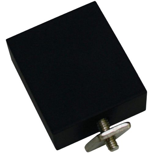 4003018379317 - Deckenträger für Gardinenstangen schwarz (schwarz matt) SCHÖNER WOHNEN-KOLLEKTION Gardinenstangenhalterungen Serie Einzelprogramm Matteo rechteckig