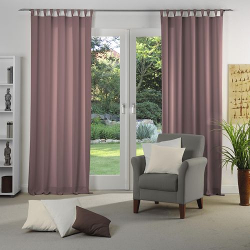4004567409463 - Vorhang WIRTH Dim out lila (flieder) Gardinen 155cm Schlaufen 142cm Polyester nach Maß B142cm H155cm 4004567409463 - Vorhang WIRTH Dim out lila (flieder) Gardinen 155cm Schlaufen 142cm Polyester nach Maß B142cm H155cm