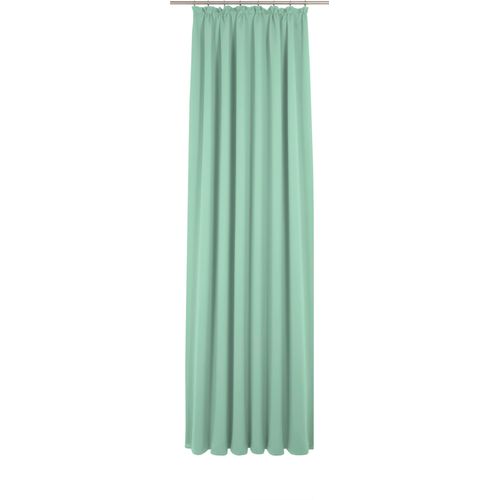 4004567496807 - Vorhang WIRTH Newbury grün (mint) Gardinen 195cm Kräuselband 130cm Baumwolle Polyester nach Maß B130cm H195cm