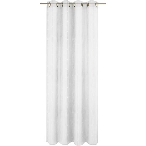 4004567357375 - Gardine WIRTH weiß Gardinen 145cm Ösen 700cm Polyester Fertig-Store mit Metallösen nach Maß B700cm H145cm 4004567357375 - Gardine WIRTH weiß Gardinen 145cm Ösen 700cm Polyester Fertig-Store mit Metallösen nach Maß B700cm H145cm