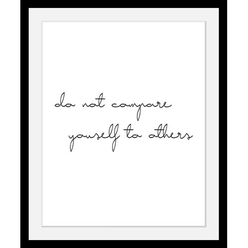 4049009111788 - Bild QUEENCE Selbstliebe bunt (farbe rahmen schwarz farbe bild(er) bunt) B50cm H70cm T3cm Acrylglas Papier Holz Bilder HD Premium Poster-Druck inkl Holzrahmen