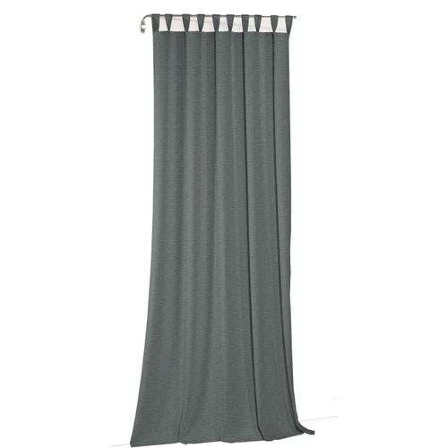 4004567444143 - Vorhang WIRTH Torbole blau (petrol) Gardinen 275cm Schlaufen 132cm Baumwolle Polyester nach Maß B132cm H275cm