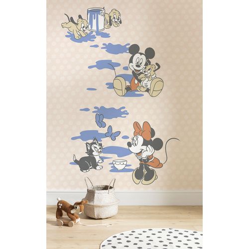 4055065410994 - Fototapete KOMAR Digitaldruck Vlies - Mickey Artsy Flow - Größe 200 x 250 cm bunt Rollen Vlies Tapeten Kinderzimmer