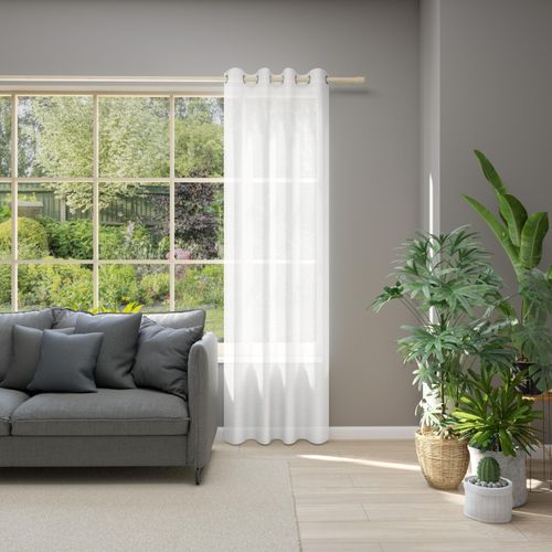 4006470521928 - Vorhang NEUTEX FOR YOU Allure beige (creme) B140cm H195cm Jacquard Polyester Gardinen Ösenschal mit Metallösen Breite 140 cm nach Maß