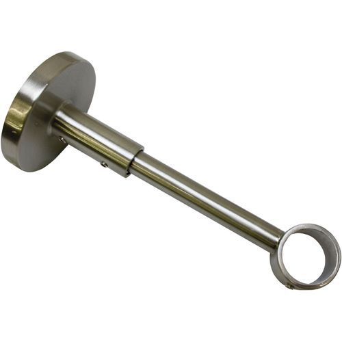 5050685111480 - Träger Wandträger geschlossen für Gardinenstange Gardinenstangenhalterungen Gr Länge 12 cm silberfarben (edelstahlfarben) Gardinenstangenhalter Serie Einzelprogramm Chicago Ø 20 mm