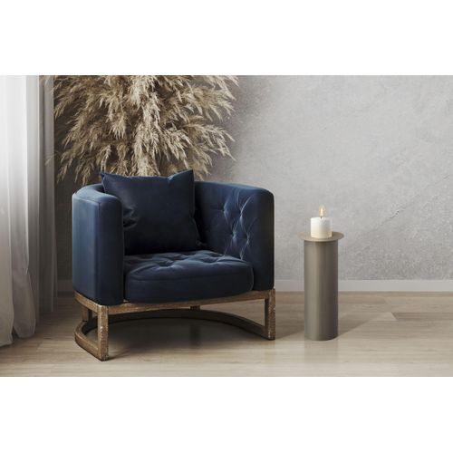 4063074442929 - Kerzenhalter KAYOOM Bodenkerzenständer Art Deco 185 Gr B H T 25 cm x 60 cm x 25 cm grau (taupe) Kerzenhalter