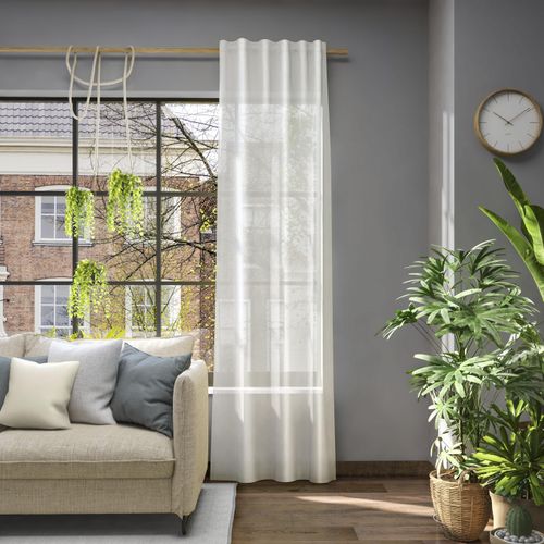 4006470501586 - Vorhang NEUTEX FOR YOU Libre-ECO beige (creme) B142cm H180cm Jacquard Polyester Gardinen nach Maß 4006470501586 - Vorhang NEUTEX FOR YOU Libre-ECO beige (creme) B142cm H180cm Jacquard Polyester Gardinen nach Maß