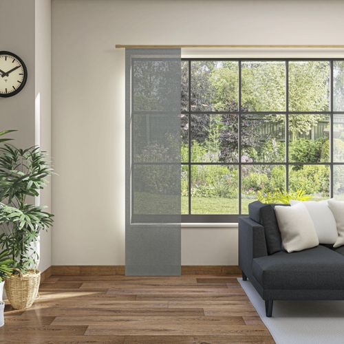 4006470492129 - Schiebegardine NEUTEX FOR YOU Alora Eco Gr 1 grau (anthrazit) B60cm H245cm Baumwolle Polyester Gardinen