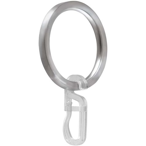 9002777128193 - Gardinenring GARESA Ring mit Haken Gardinenbefestigungen Gr 20 St silberfarben (silberfarben aluminiumfarben) Gardinenringe für Durchmesser bis 20mm Aluminium einfache Montage