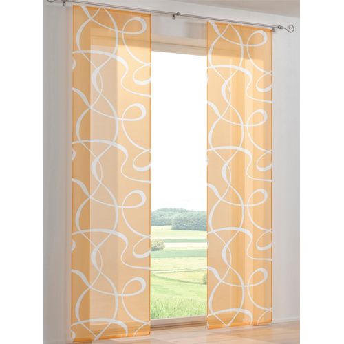 6943755984970 - Schiebegardine HEINE HOME Gr 4 gelb (gelb weiß) Gardinen 245cm Klettschiene Klettschiene 60cm Polyester B60cm H245cm 6943755984970 - Schiebegardine HEINE HOME Gr 4 gelb (gelb weiß) Gardinen 245cm Klettschiene Klettschiene 60cm Polyester B60cm H245cm