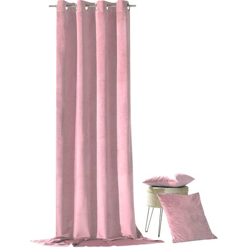 4005385834420 - Vorhang WECKBRODT Valentin Gr 1 rosa (altrosa) B135cm H245cm Sablu00e9 Polyester Gardinen Ösenschal Gardine blickdicht Samt-Optik Velour Unifarben 4005385834420 - Vorhang WECKBRODT Valentin Gr 1 rosa (altrosa) B135cm H245cm Sablu00e9 Polyester Gardinen Ösenschal Gardine blickdicht Samt-Optik Velour Unifarben
