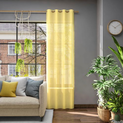 4006470520990 - Vorhang NEUTEX FOR YOU Libre-ECO gelb B142cm H125cm Jacquard Polyester Gardinen Nachhaltig Breite 142 cm nach Maß